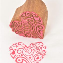 Block Stamps for Fabric Heart Shapes 638