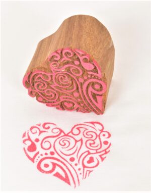 Block Stamps for Fabric Heart Shapes 638