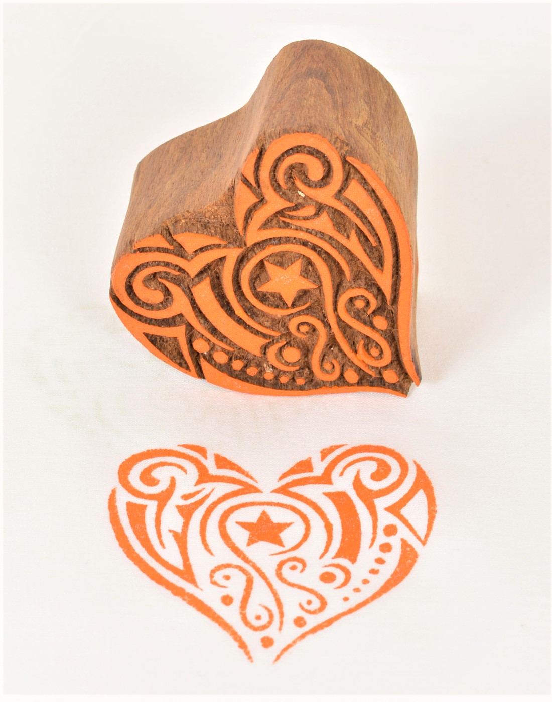 643 Heart Designs Wooden Printing Blocks 625