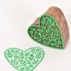 Blocks for Block Printing Heart Design