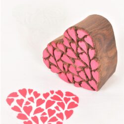 Indian Mehndi Stamps Heart Design Block 650