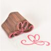 Wooden Block For Block Printing Heart Design