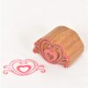 Custom Wood Block Print Heart Design 669