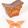 Wooden Fabric Stamps Butterfly Prints