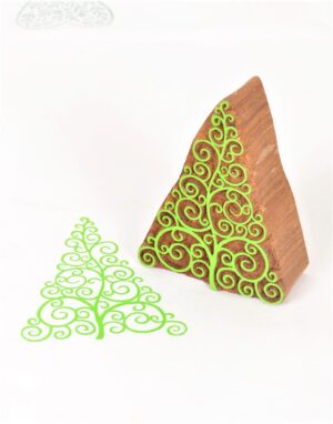 Block Printing Blocks Christmas Tree