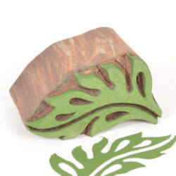 Carved Wood Printing Blocks Leaf  Designs