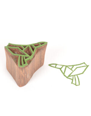 Wooden Blocks for Block Printing Bird Pattern