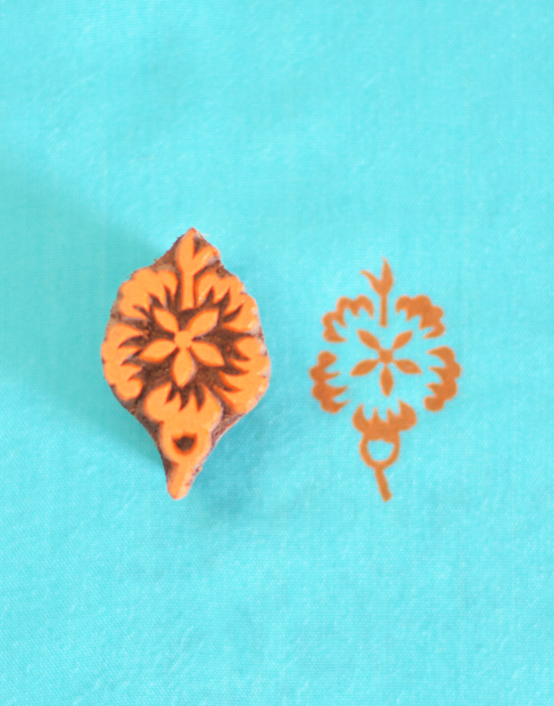 773 Floral Design Printing Blocks for Fabric 772