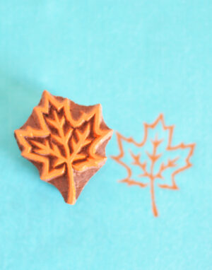 Leaf Designs Wooden Printing Blocks