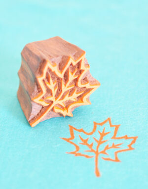 Leaf Designs Wooden Printing Blocks