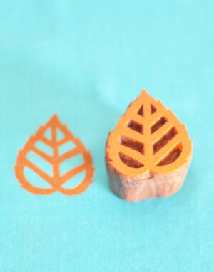 Leaf Designs Wooden Printing Stamps