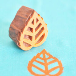 Leaf Designs Wooden Printing Stamps