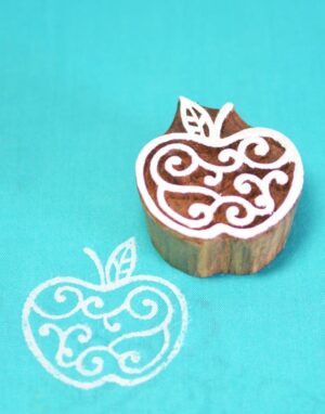 Wooden Printing Blocks Apple