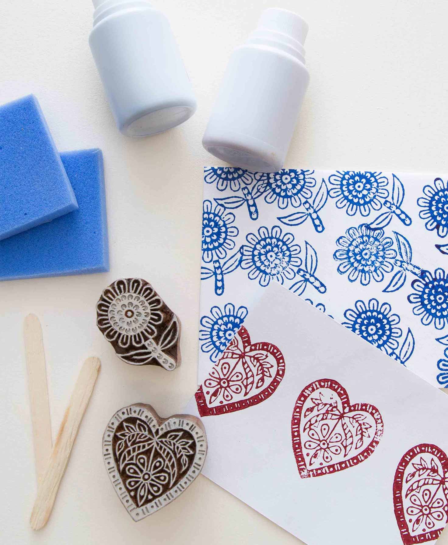 Wooden Stamps For Fabric Printing Adorable Designs 591