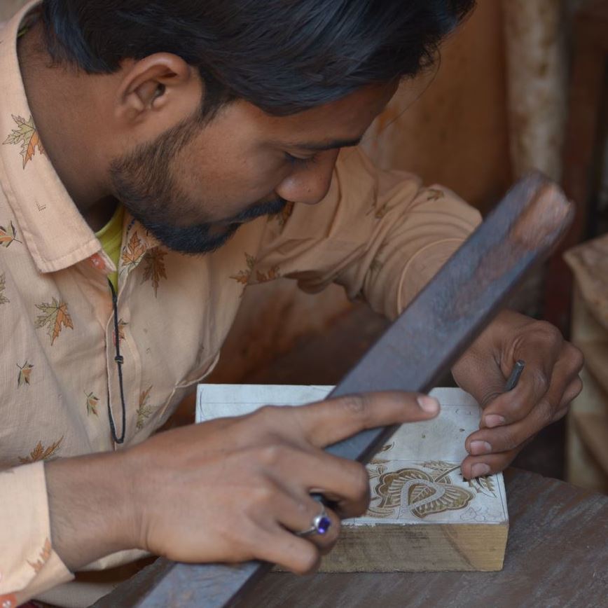 Carving Custom Wooden Printing Blocks