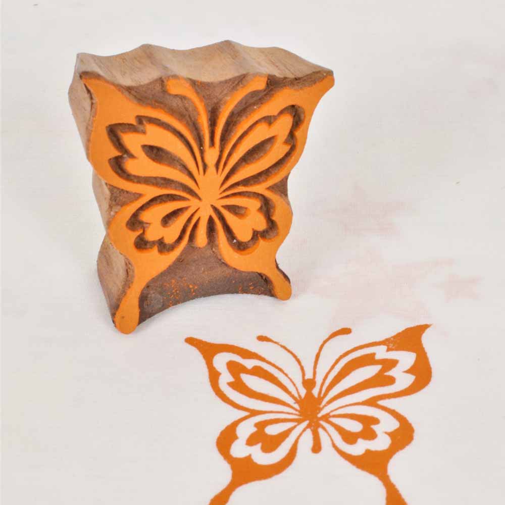 Wooden Printing Blocks Bird's Design