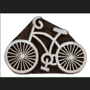 Cycle Design Wooden Printing Block