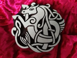 Dragon Design On Wooden Printing Block