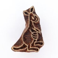 Kangaroo Design on Wooden Printing Blocks