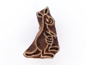 Kangaroo Design on Wooden Printing Blocks