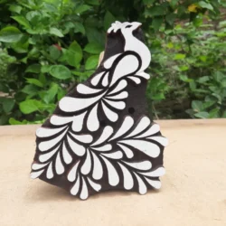 Bird Design On Wooden Printing Block