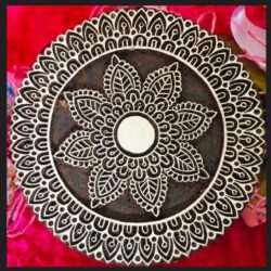 Round Floral Printing Blocks