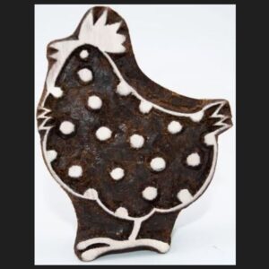 Rooster Wooden Printing Block