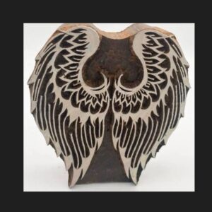 Feathers Design Wooden Printing Blocks