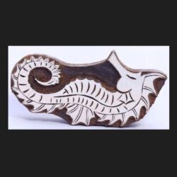 Sea Horse Design Wooden Printing Block