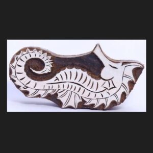 Sea Horse Design Wooden Printing Block